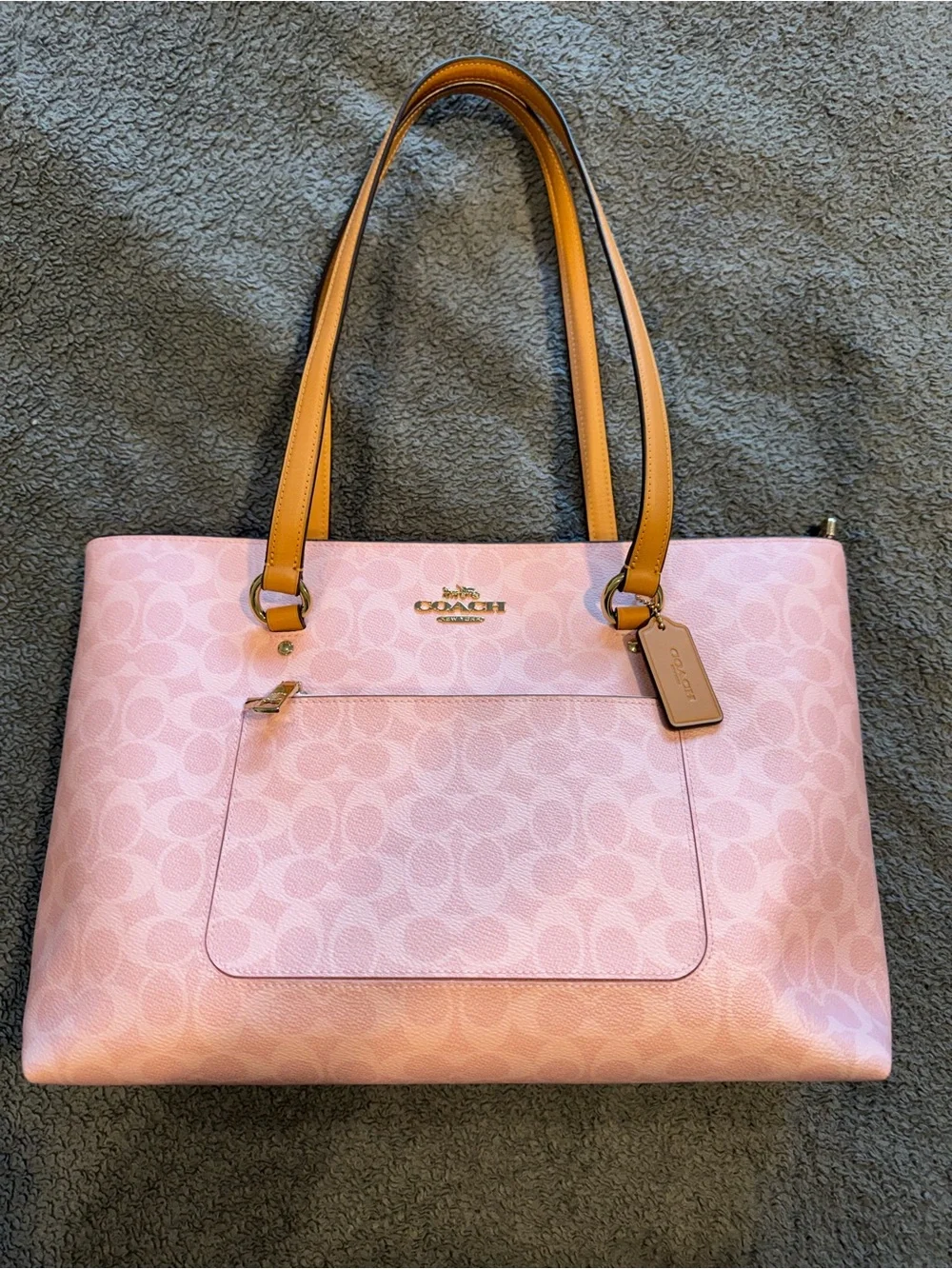 Coach Powder Pink Station Tote Bag In Signature Canvas - New with tags